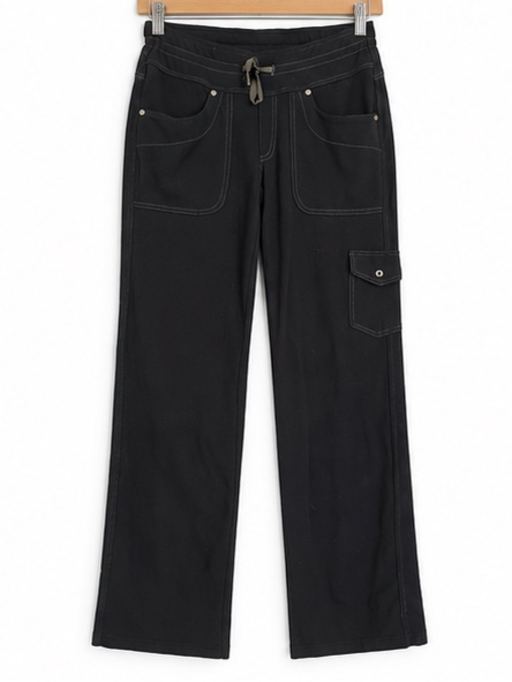 KUHL Mova Stretch Utility Cargo Pants Women’s 4 Regular Black Drawstring Hiking